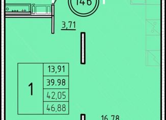 Продам 1-комнатную квартиру, 40 м2, Санкт-Петербург