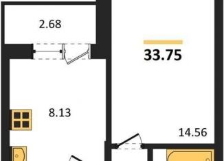 Продается однокомнатная квартира, 33.8 м2, Воронеж, Советский район