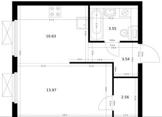 Продаю 1-ком. квартиру, 34.3 м2, Москва, ЮАО, жилой комплекс Ютаново, 6