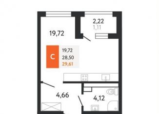 Квартира на продажу студия, 29.6 м2, Новороссийск, Мысхакское шоссе, 59Д