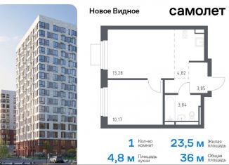 Продается 1-ком. квартира, 36 м2, Московская область, жилой комплекс Новое Видное, 13.1