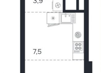 Продам квартиру студию, 24.9 м2, Екатеринбург, улица Титова, 19S