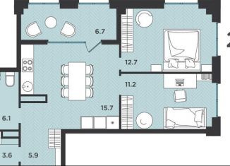 Продается 2-ком. квартира, 58.6 м2, Архангельская область