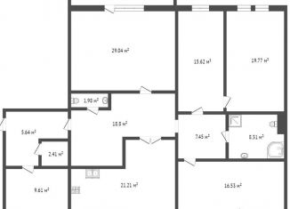 Пятикомнатная квартира в аренду, 167.7 м2, Вологда, улица Маршала Конева