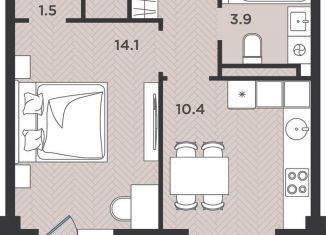 Продаю 1-комнатную квартиру, 34.6 м2, Архангельская область