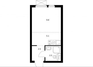 Продам квартиру студию, 19.9 м2, Московская область