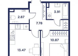 Продам однокомнатную квартиру, 38.9 м2, Кронштадт