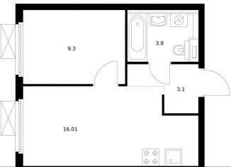 Продам однокомнатную квартиру, 32.2 м2, Москва, Южнопортовый район