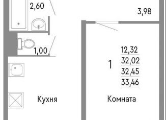 Продаю однокомнатную квартиру, 32.5 м2, Челябинск, Нефтебазовая улица, 1к2, Советский район