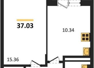 Продам однокомнатную квартиру, 37 м2, Воронеж, Советский район