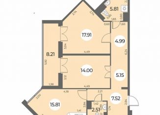 Продажа 2-ком. квартиры, 77 м2, Санкт-Петербург