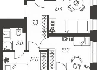 2-ком. квартира на продажу, 56.7 м2, Тула, улица Михеева, 9