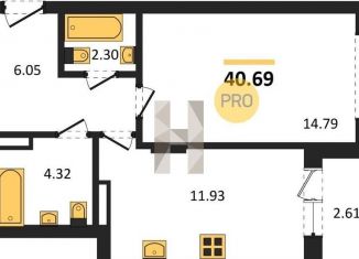 1-ком. квартира на продажу, 40.7 м2, Воронеж, Покровская улица, 19