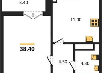 Продается однокомнатная квартира, 38.4 м2, Воронеж, Центральный район, улица Загоровского, 9/1