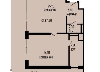 Однокомнатная квартира на продажу, 84.2 м2, село Агой