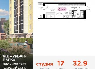 Продается квартира студия, 32.9 м2, Тверь