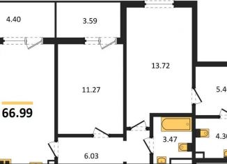 Продам 2-комнатную квартиру, 67 м2, село Новая Усмань