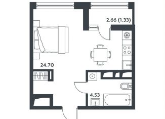 Квартира на продажу студия, 30.1 м2, Московская область, Лесная улица, к27