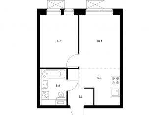 Продается 1-ком. квартира, 32.4 м2, Москва, ЗАО, Малая Очаковская улица, 4Ак2