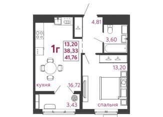 Продажа 1-комнатной квартиры, 41.8 м2, Пензенская область