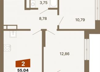 Продажа двухкомнатной квартиры, 55 м2, Екатеринбург, метро Геологическая