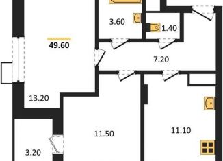 Продам двухкомнатную квартиру, 49.7 м2, Воронеж, Железнодорожный район