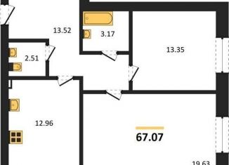 2-комнатная квартира на продажу, 67.1 м2, Воронежская область