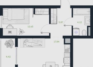 Продается 2-ком. квартира, 42.7 м2, рабочий посёлок Винзили, Сосновая улица, 5