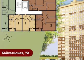 Продаю однокомнатную квартиру, 32.9 м2, Пермь, Кировский район, Байкальская улица, 7А