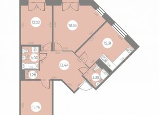 Продам трехкомнатную квартиру, 87 м2, Санкт-Петербург, метро Проспект Ветеранов, улица Маршала Захарова, 10