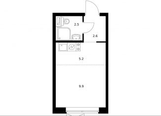 Продам квартиру студию, 19.7 м2, Москва, ЗАО