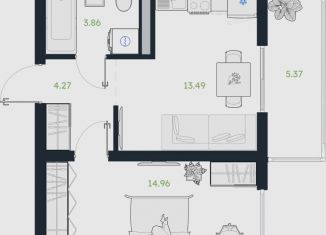 Продажа 1-ком. квартиры, 39.3 м2, рабочий посёлок Винзили, Сосновая улица, 5