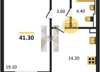 Продам 1-ком. квартиру, 41.3 м2, Воронеж, Центральный район, улица Загоровского, 13к2