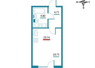 Продается квартира студия, 29.7 м2, Ленинградская область