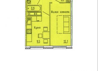 Продаю 1-ком. квартиру, 31.4 м2, Пенза, Октябрьский район, улица Яшиной, 12