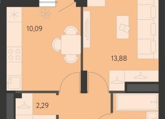 Продам однокомнатную квартиру, 36.4 м2, Екатеринбург, метро Чкаловская, улица Вильгельма де Геннина, 23