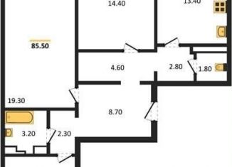 Продается 3-комнатная квартира, 85.6 м2, Воронежская область