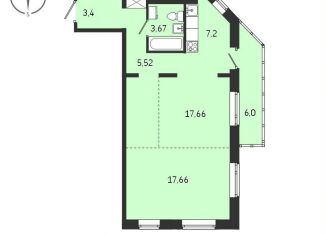 Продажа 2-комнатной квартиры, 55.1 м2, Иркутская область, Советская улица, 115/1