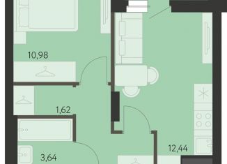 Продаю однокомнатную квартиру, 36.1 м2, Екатеринбург, метро Чкаловская, улица Вильгельма де Геннина, 23