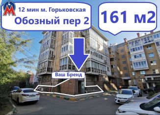 Торговая площадь на продажу, 161 м2, Нижний Новгород, Обозный переулок, 2