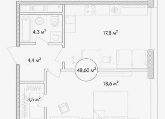 1-ком. квартира на продажу, 48.6 м2, Москва, проезд Ольминского, 4, метро ВДНХ