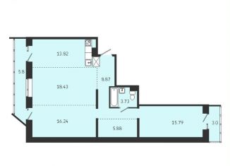 Продается 3-комнатная квартира, 82.8 м2, Иркутск, Советская улица, 115/1, Правобережный округ