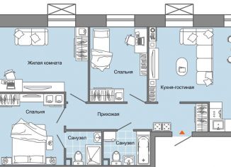 4-ком. квартира на продажу, 84 м2, Удмуртия, улица Строителя Николая Шишкина, 11/4