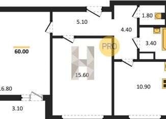 Продается 2-ком. квартира, 60 м2, Воронеж, улица Шишкова, 140Б/6