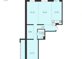 Продается трехкомнатная квартира, 82.8 м2, Иркутск, Советская улица, 115/1, Правобережный округ