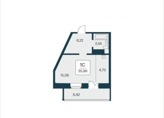 Квартира на продажу студия, 36 м2, Новосибирск