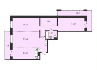 3-ком. квартира на продажу, 82.8 м2, Иркутск, Советская улица, 115/1, Правобережный округ