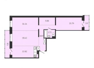 Продам 3-комнатную квартиру, 82.8 м2, Иркутск, Советская улица, 115/1, Правобережный округ