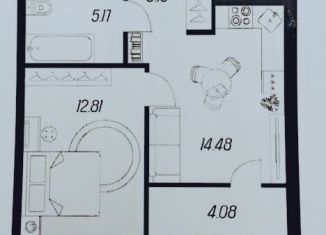 Продам 1-комнатную квартиру, 39 м2, село Осиновая Гора, Восточная улица, 20