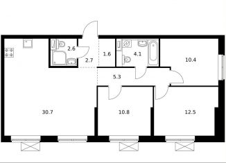 Продается 3-ком. квартира, 80.3 м2, Москва, Кавказский бульвар, 51к2, метро Кантемировская